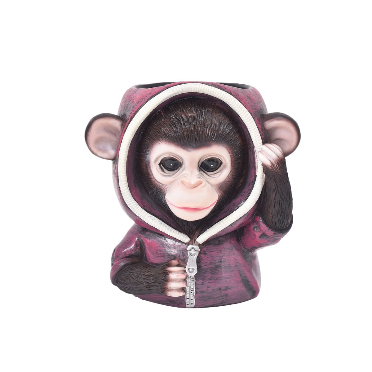Design De Capuz Flowerpot Resin Monkey Para Plantas Pequenas