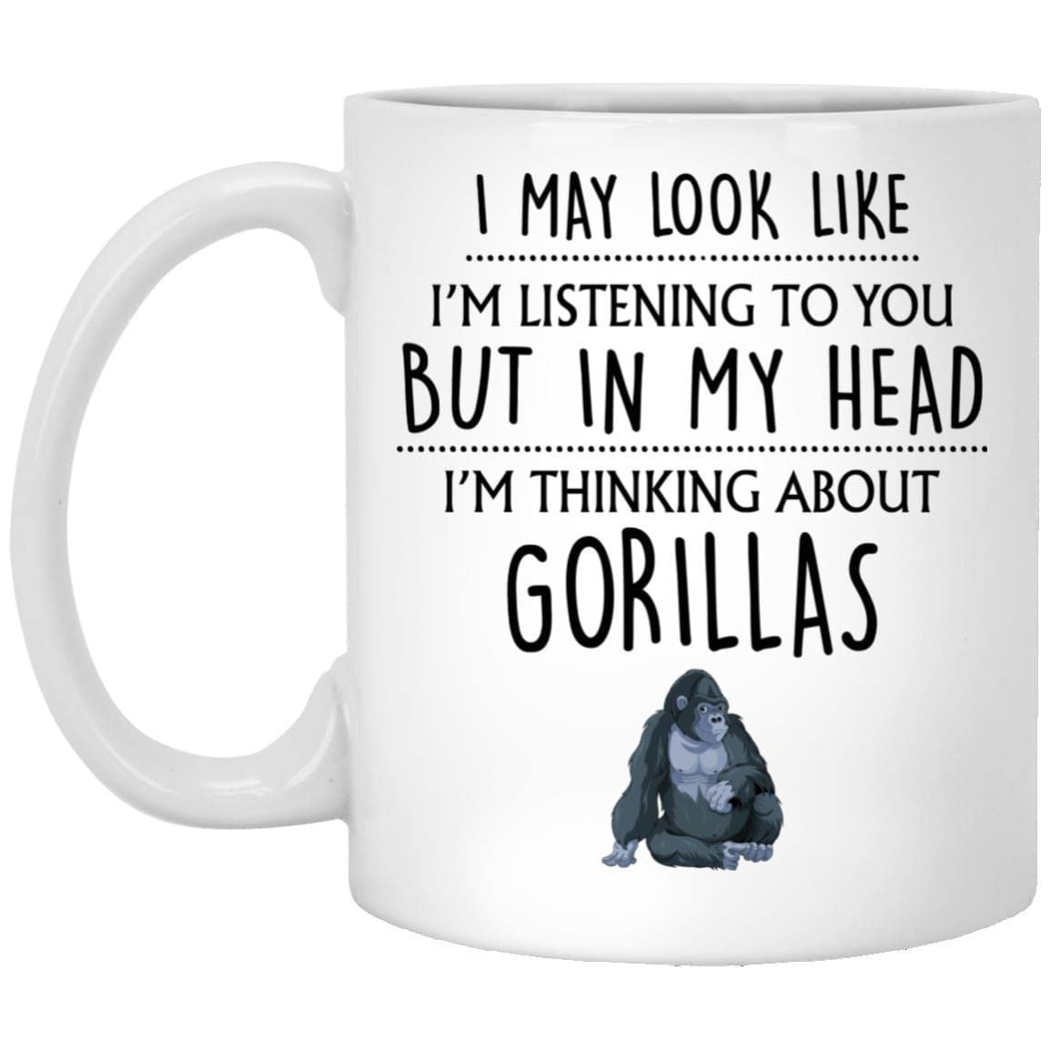 Caneca De Café Funny Ceramic I May Look Like I'm Listening