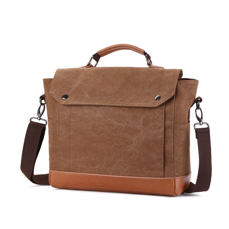 Bolsa Messenger De Lona Business Crossbody Para Homens