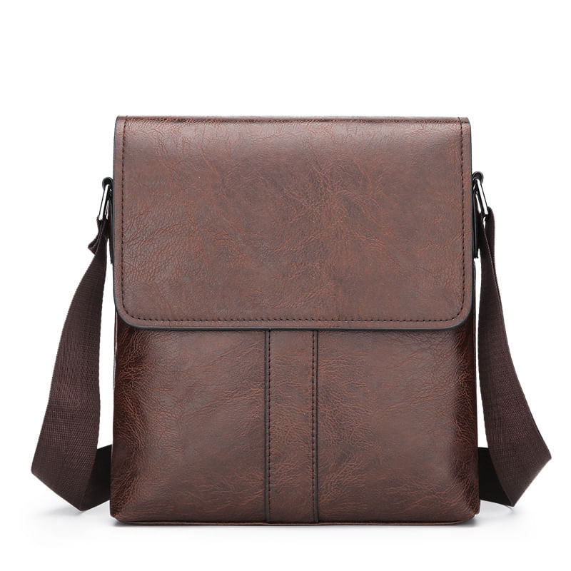 Bolsa Messenger De Couro De Grande Capacidade Para Homens