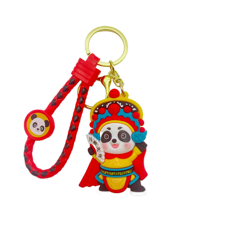 Chaveiro Cartoon Panda Tradicional Chinesa Opera Face-chang