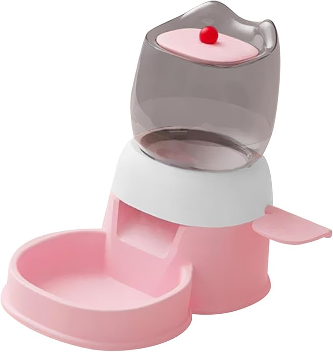 Alimentador Automático De Animais De Estimação Com Capacidade De 2l Para Cães E Gatos - Rosa