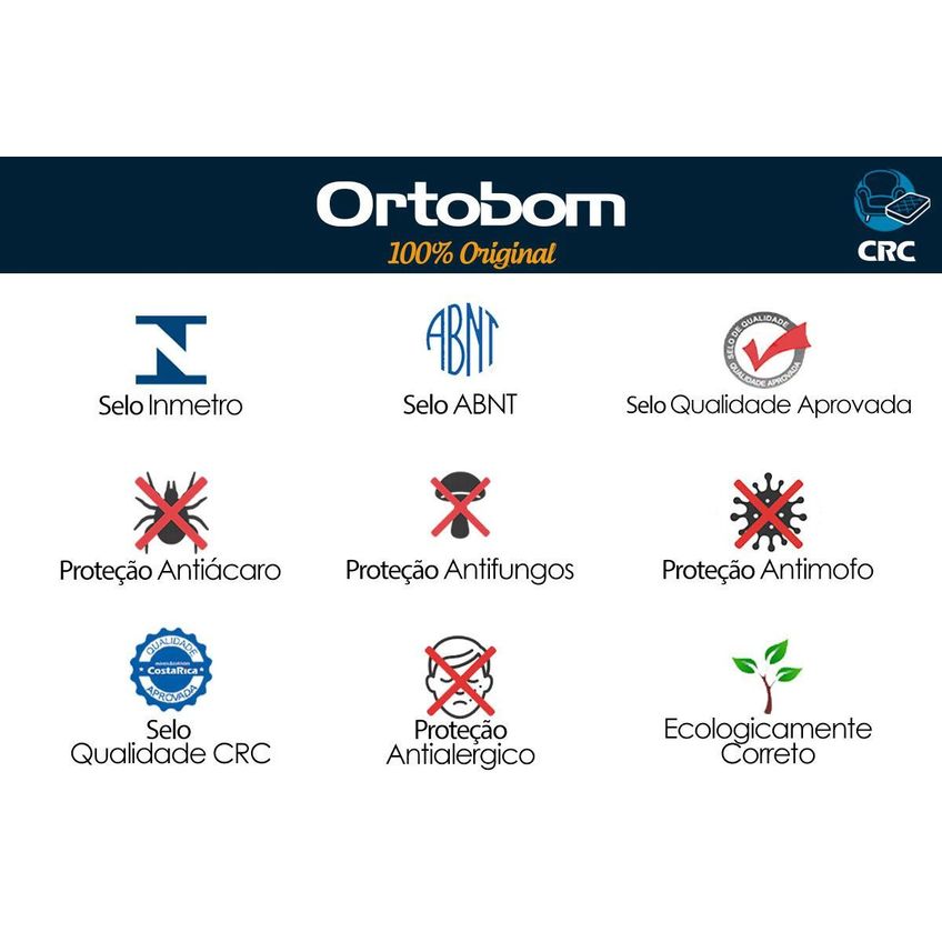 Colchão Auxiliar Ortobom D28 Cori Branco 79x171 - imagem 5