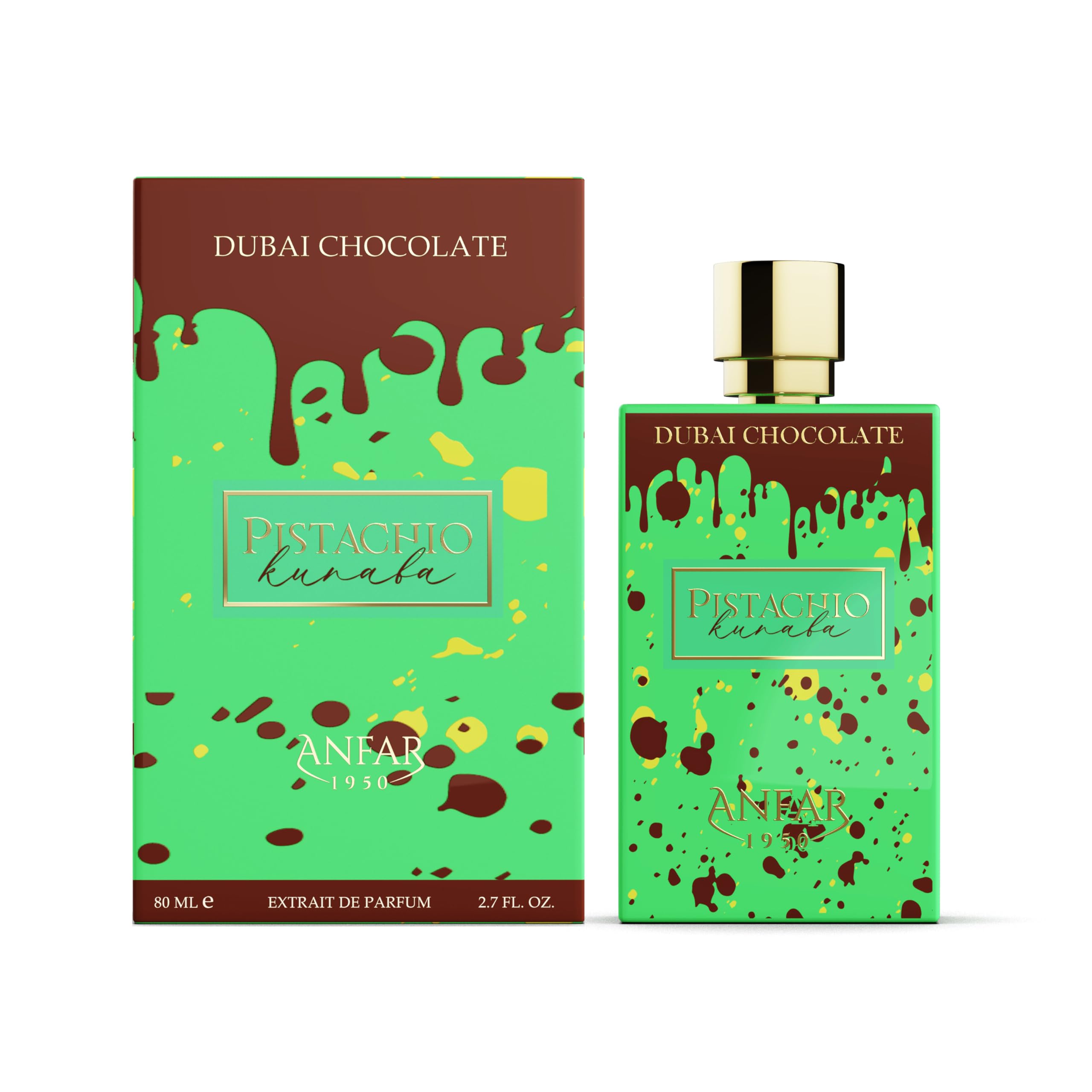 Perfume Anfar Pistachio Kunafa 1950 Extrait De Parfum 80ml