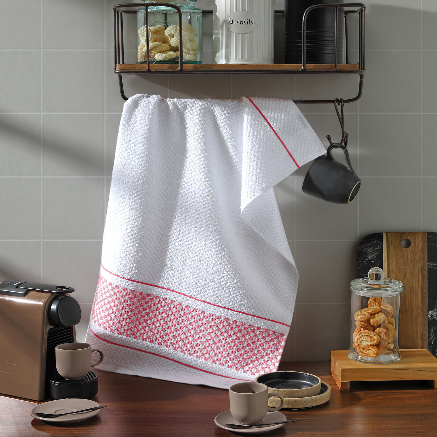 Pano De Prato Döhler Vitoria Branco Barra Xadrez Rosa Desconsiderar Pano De Prato Döhler Vitoria Branco Barra Xadrez Rosa