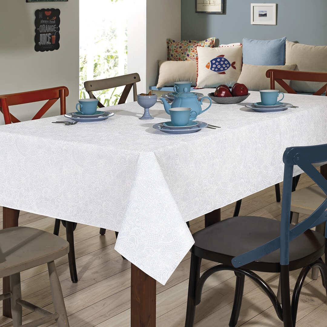 Toalha De Mesa Retangular Döhler Clean Edite140x210cm Toalha De Mesa Retangular Döhler Clean Edite