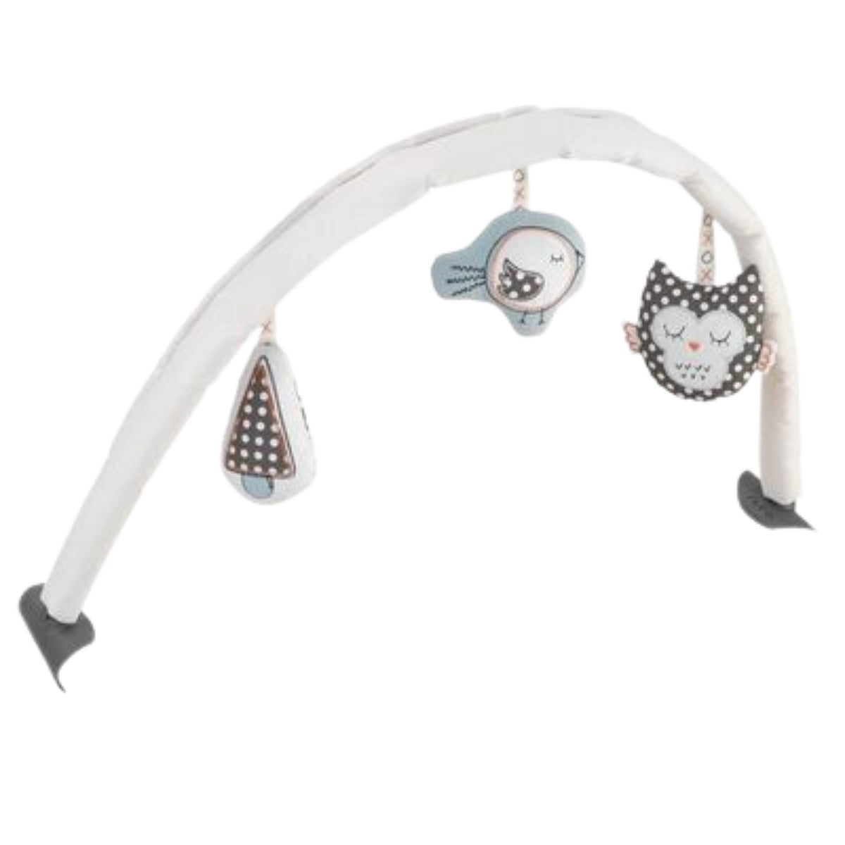 Toy Bar Nuna Leaf Bisque Com 3 Peluches Para Carrinho De Bebê