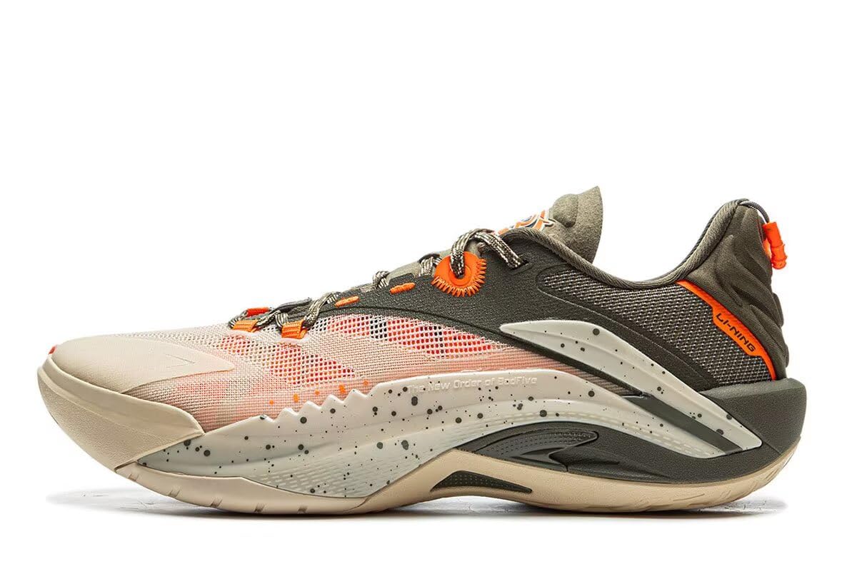 Li-ning Bad5 Sniper I Zapatillas De Baloncesto Para Hombre, Livianas, Color Caqui