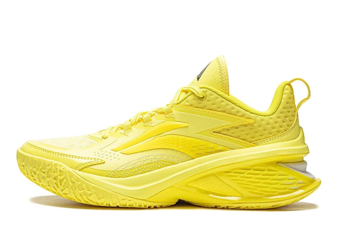 Zapatillas De Baloncesto Para Hombre Li-ning Power Xi Con Amortiguación Color Amarillo Talla 9.5 Us