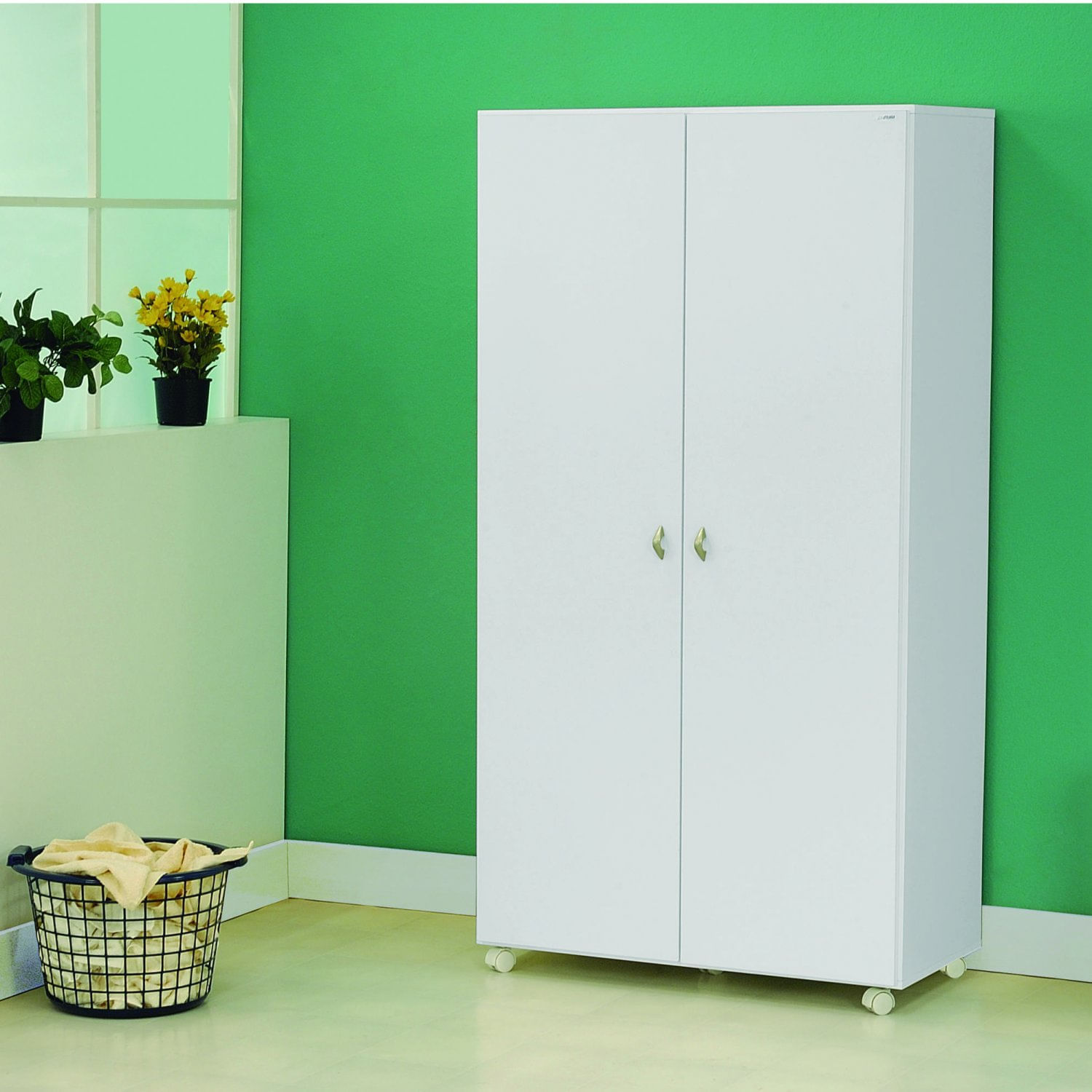 Armário Multiuso 2 Portas Ditália Móveis Branco