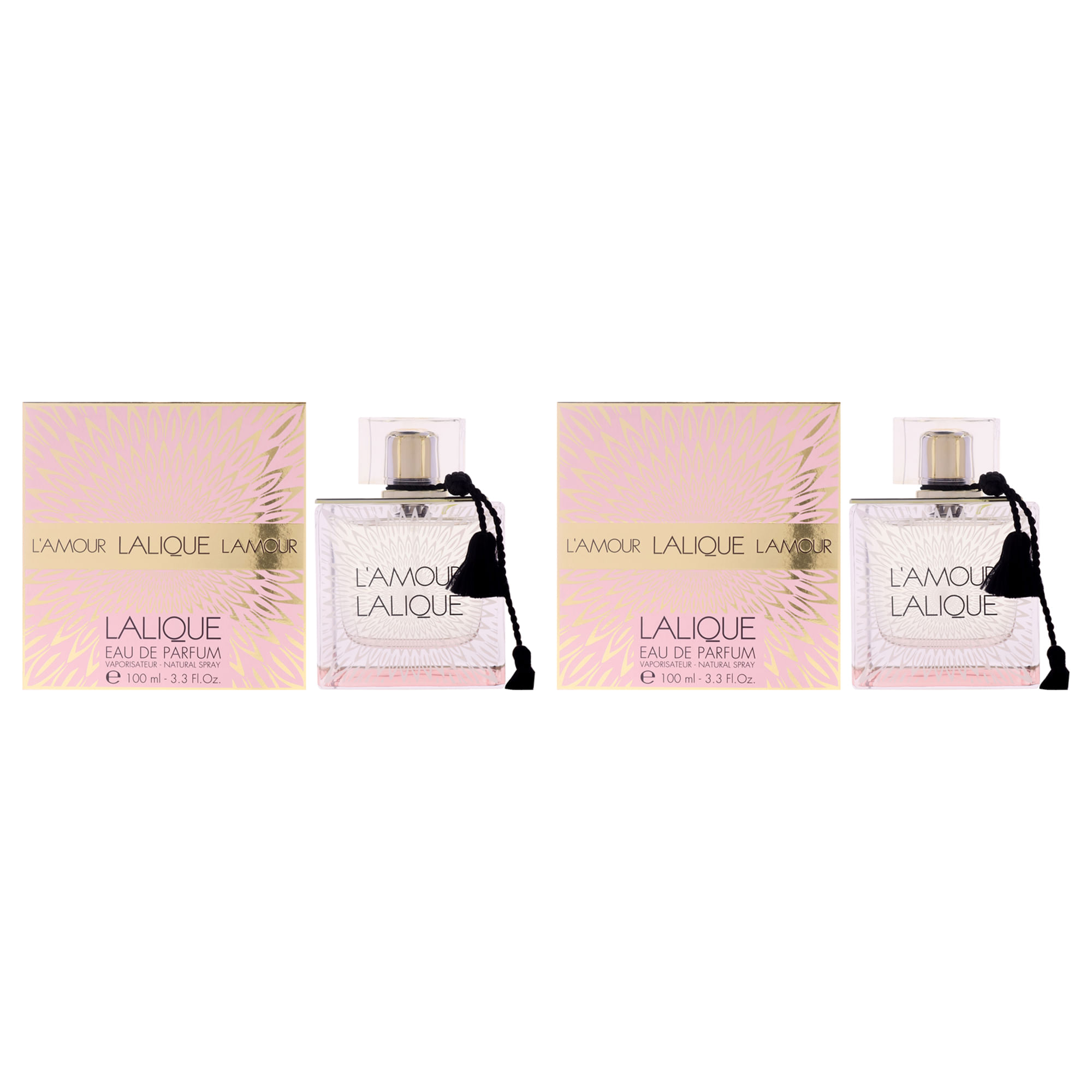 Perfume Lalique Lamour Eau De Parfum 100ml Para Mulheres (pacote Com 2)