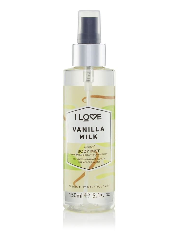 Body Mist I Love Vanilla Milk Perfumado 150 Ml Com Extratos De Frutas
