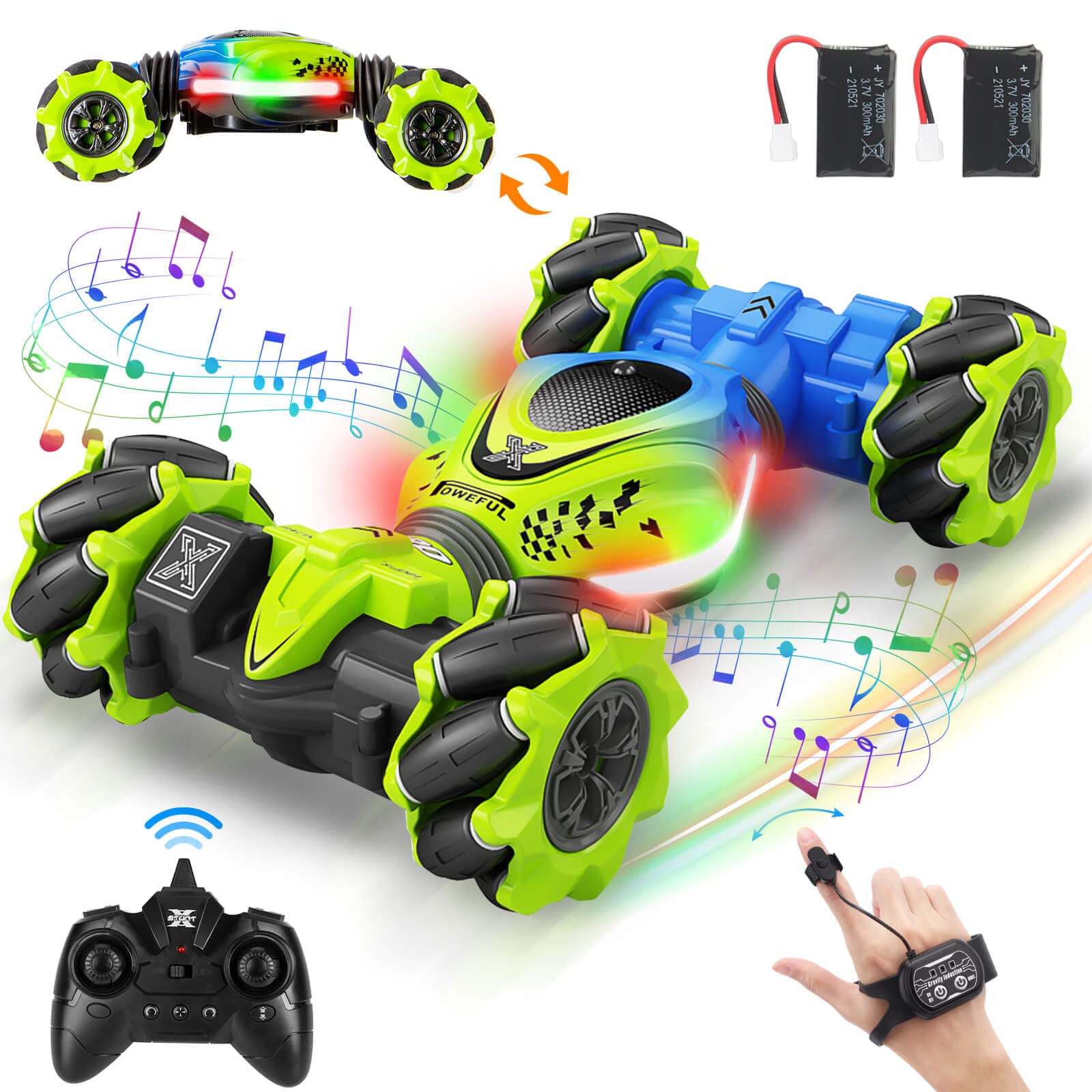 Rc Car Fosgoit Gesture 2,4 Ghz 4wd Stunt Para Meninos E Meninas De 6 A 12 Anos