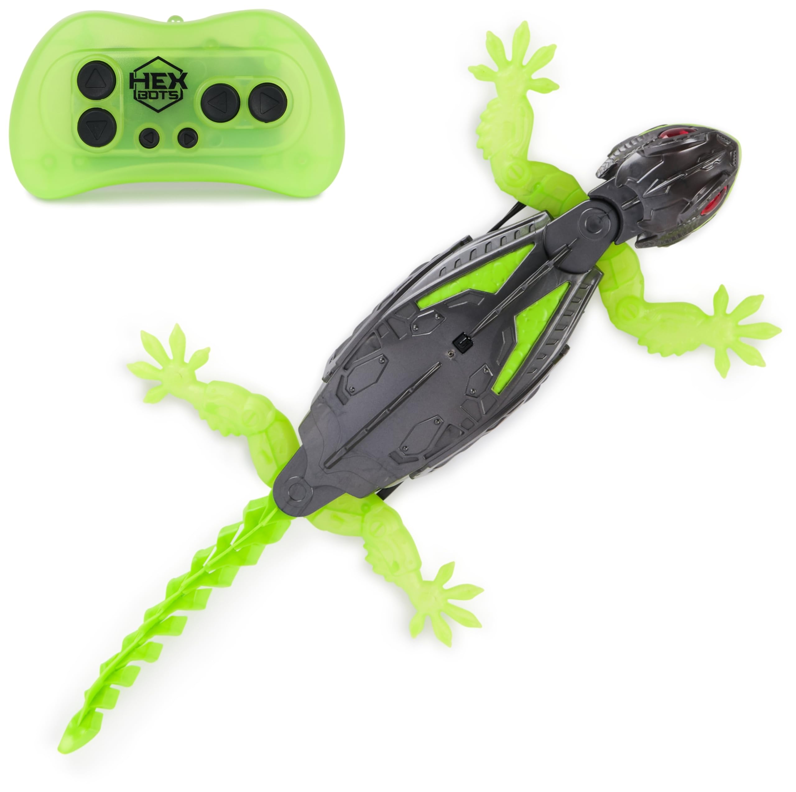Robô De Controle Remoto Hex Bots Wall Crawler Gecko Kids Toy