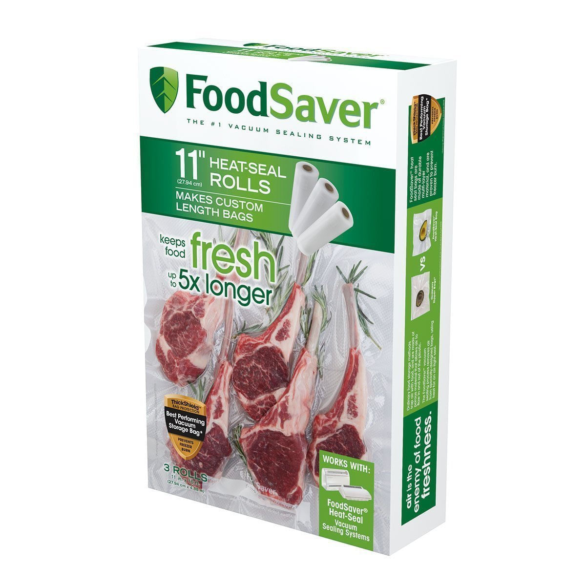 Sacos Seladores A Vácuo Foodsaver Custom Fit Airtight 3x 11x5m