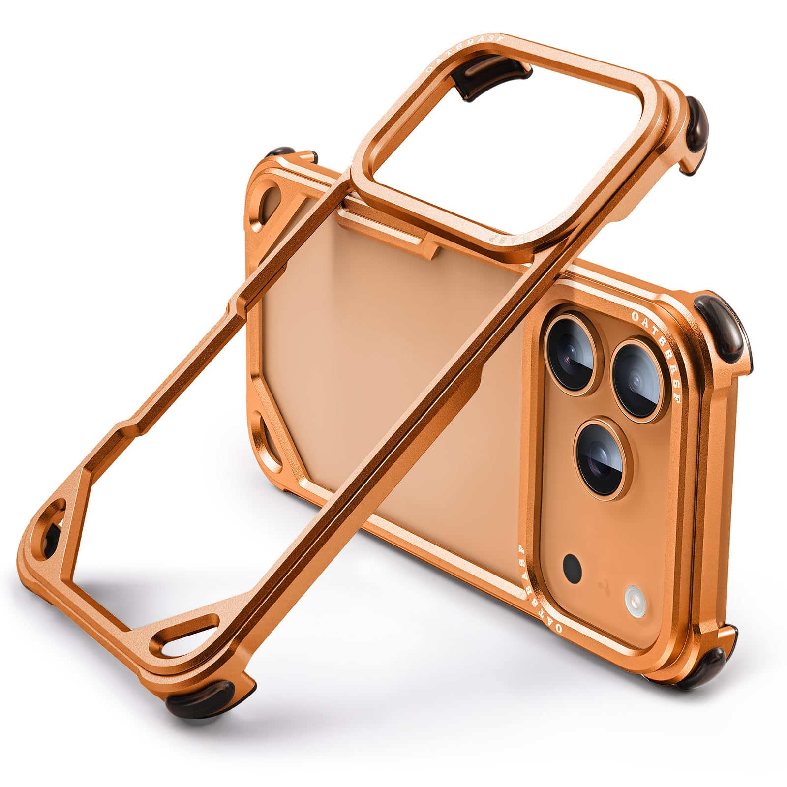 Funda Para Iphone 17 Pro Max 6.9" Oatsbasf Con Borde De Aluminio