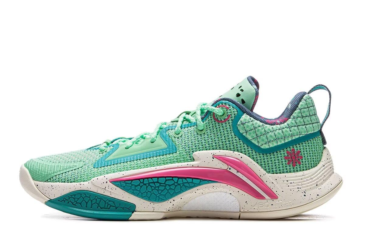 Zapatillas De Baloncesto Para Hombre Li-ning Bad5 Dominator I Verde Talla Us 7.5