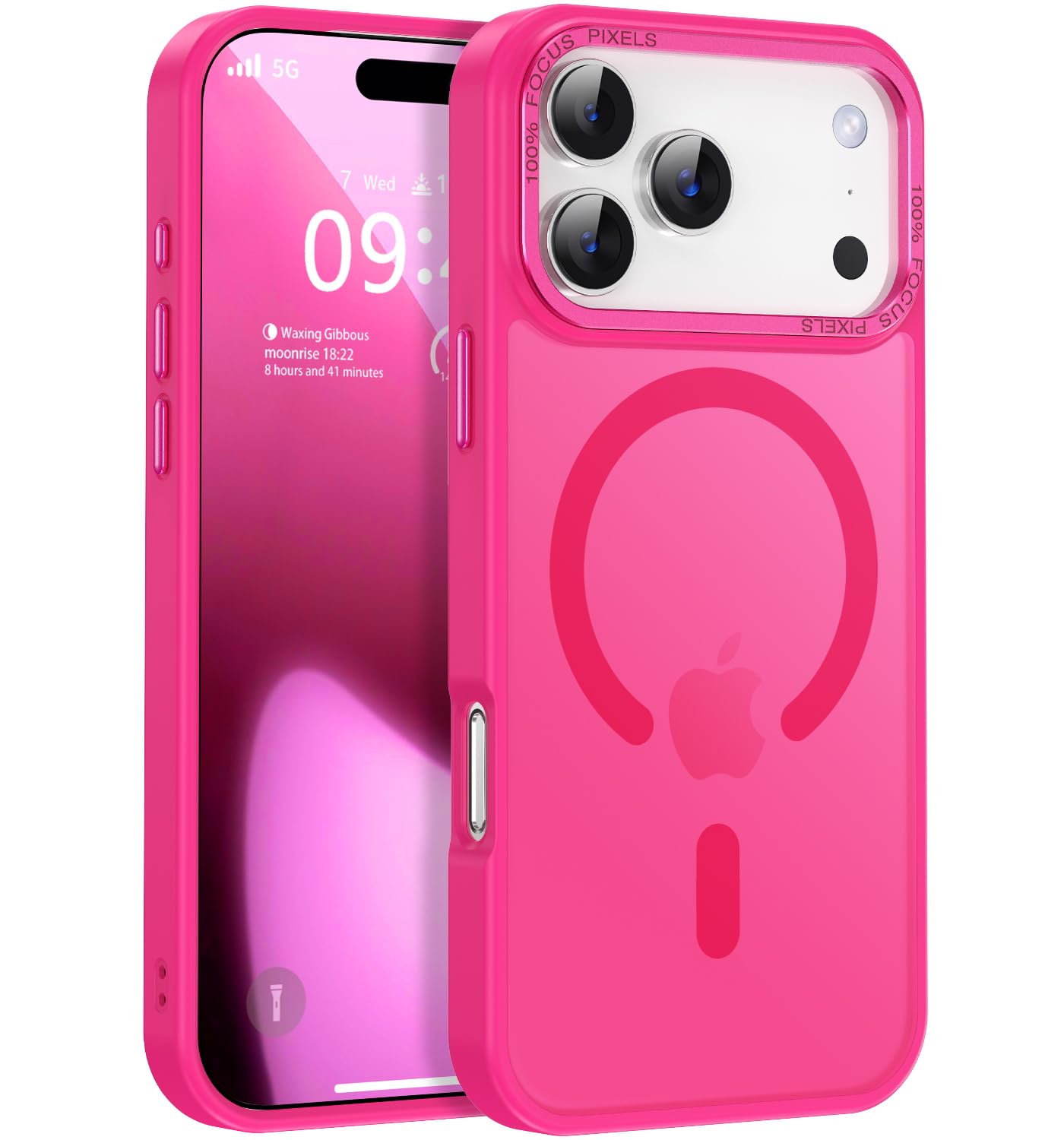 Funda Newfuture Para Iphone 17 Pro 6.3" Magnética Antigolpes Rosa