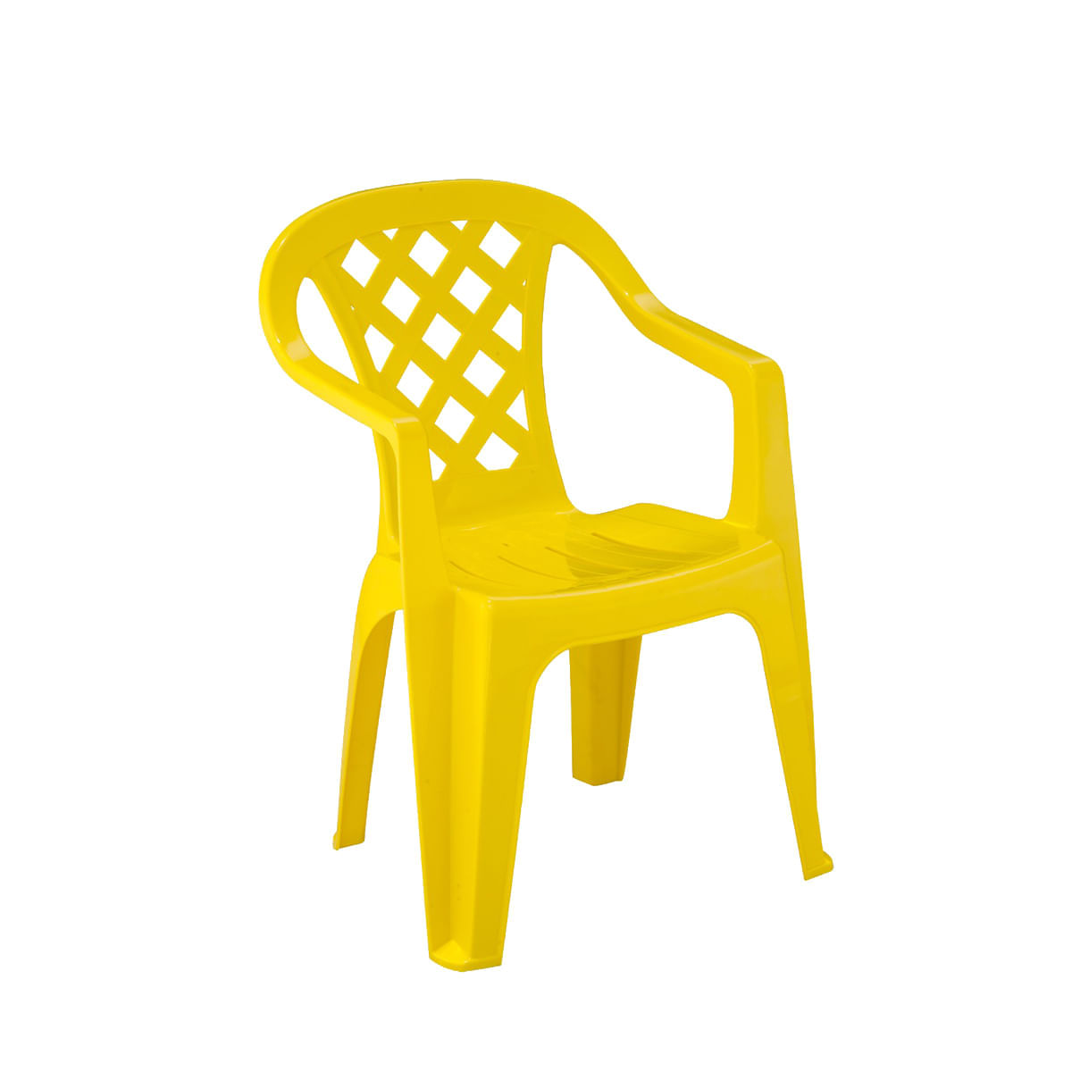 Cadeira Plástica Empilhável Giorgia Amarela Pisani Pisani