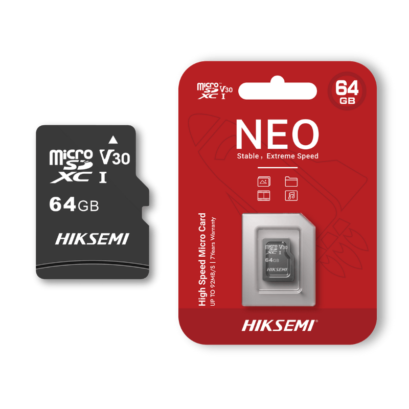 Cartão De Memória Micro Sd 64gb Hiksemi Neo Microsdxc - Hs-tf-c1