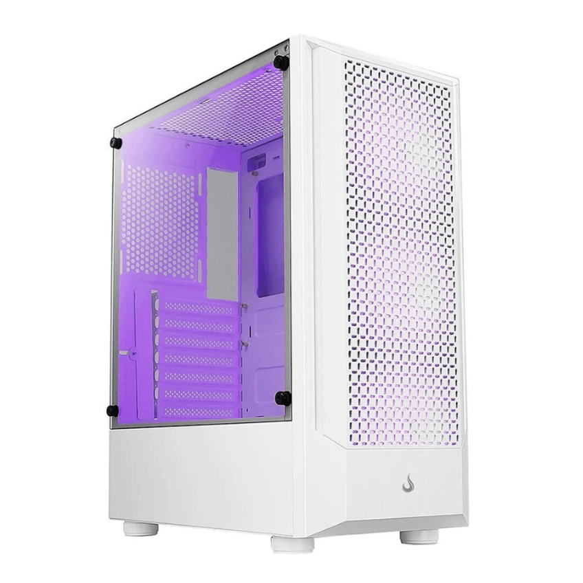 Gabinete Gamer Rise Mode Wave 3 Fans S/fonte Argb Midtower Vidro Temperado Branco - Rm-wa-bw-argb - imagem 3