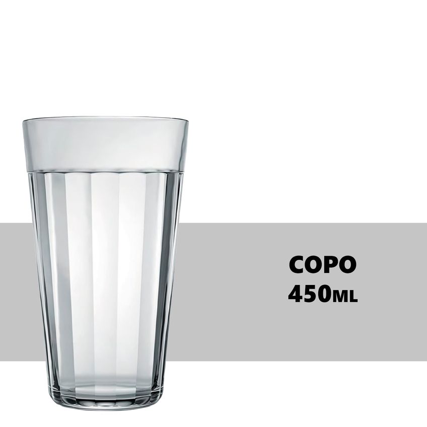 Copo Americano Long Drink De Vidro 450ml 6 Unidades - imagem 3