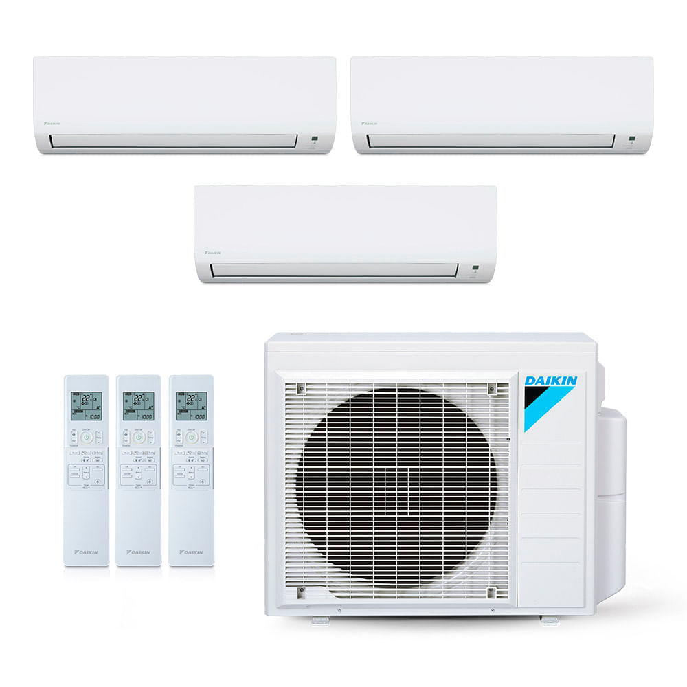 Ar Condicionado Multisplit Tri 48000 Btu(2x18000+12000) Quente/frio - Inverter - Daikin - 220v - Ctxs12pmvm Ctxs18pmvm7 / 4mxs28pmvm