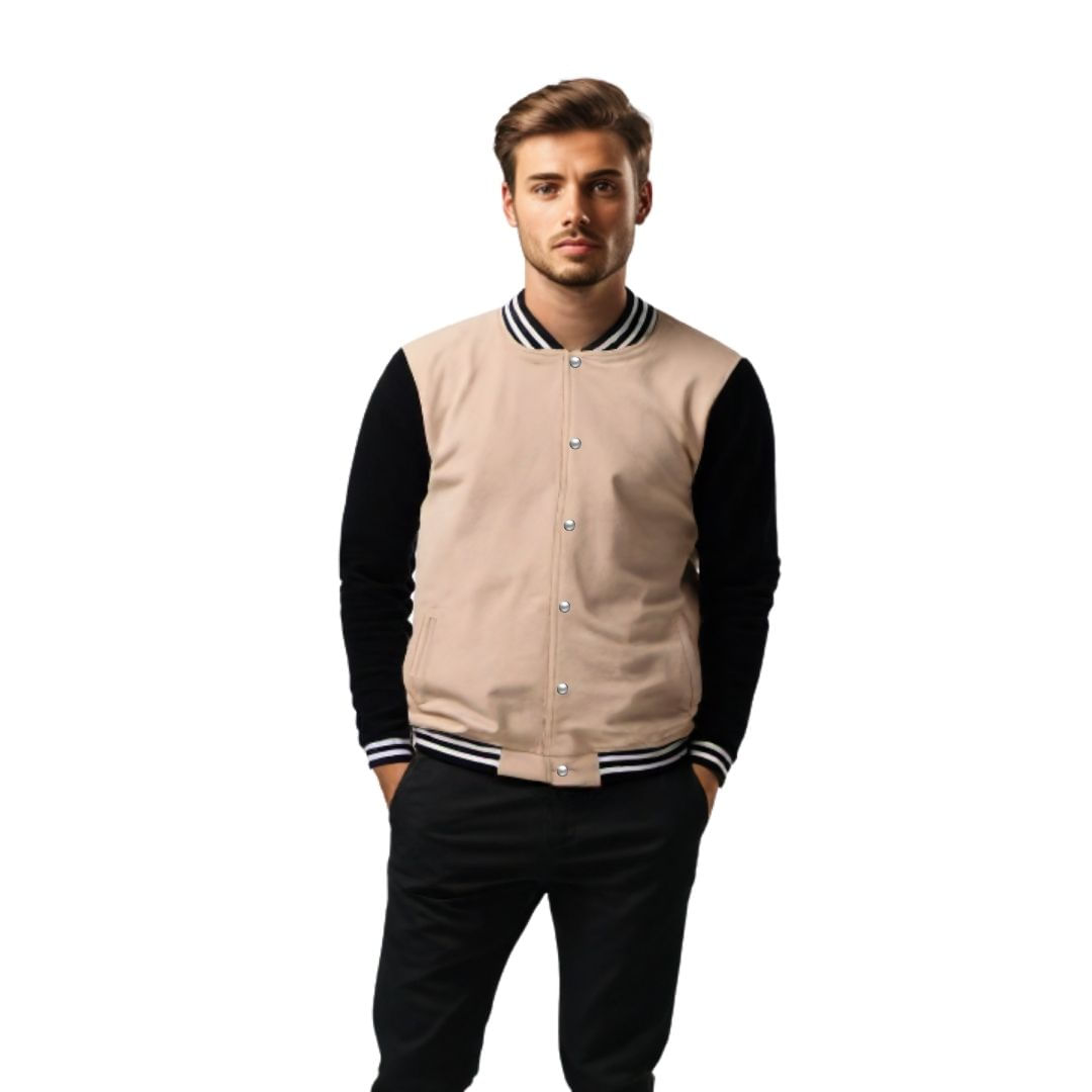 Jaqueta Moletom Masculina Lisa Com Bolsos