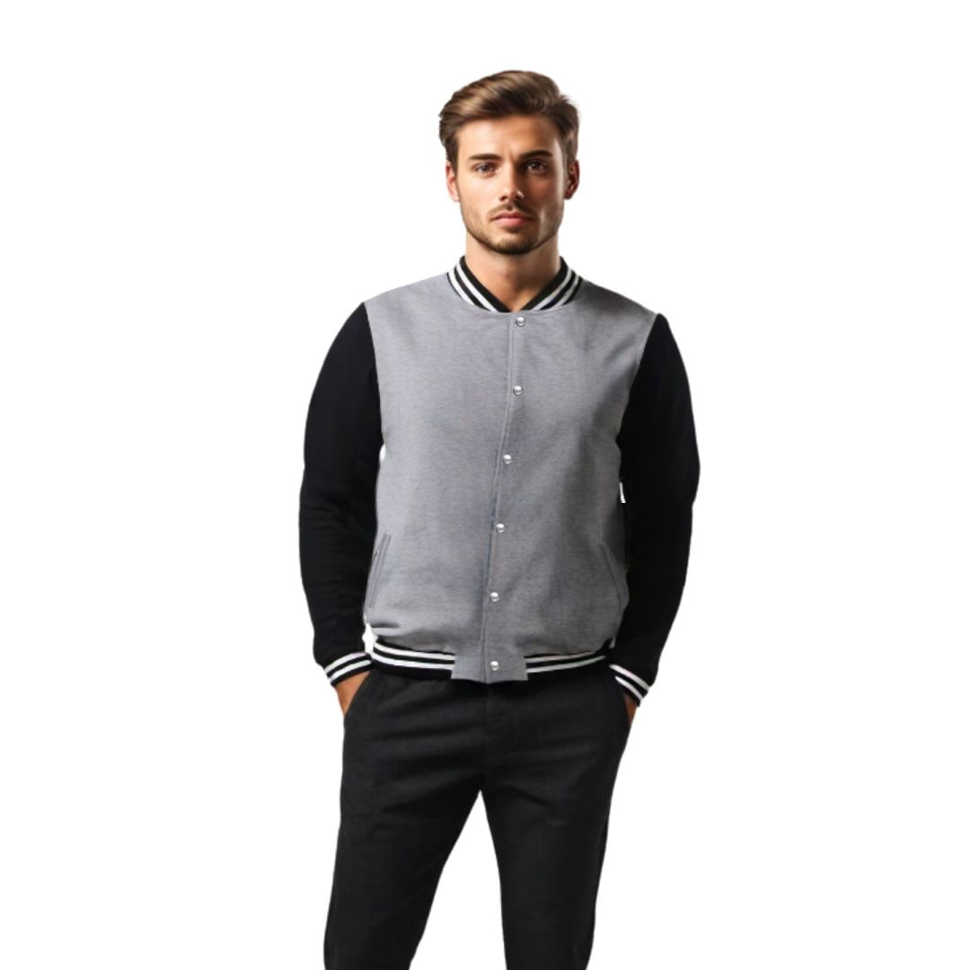 Jaqueta Moletom Masculina Lisa Com Bolsos