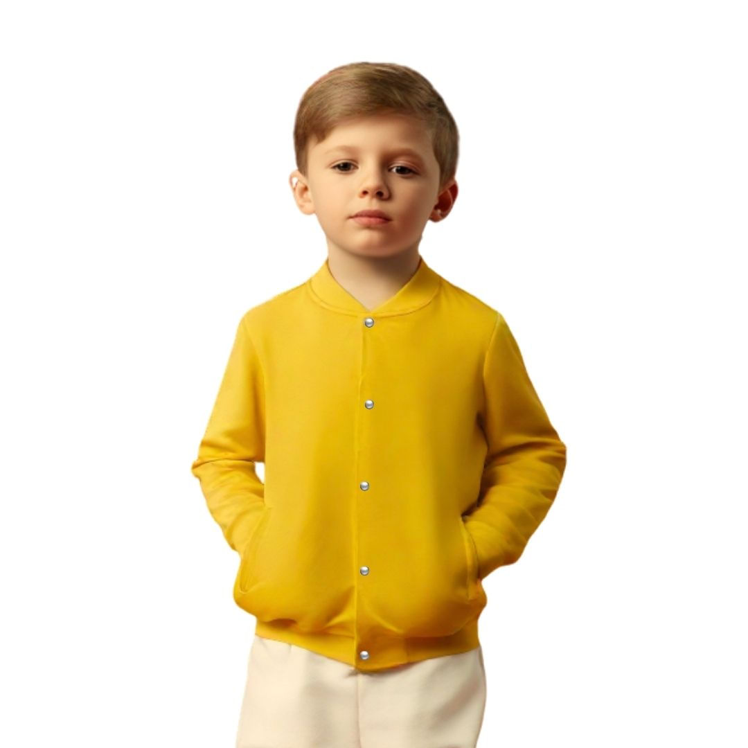 Jaqueta De Moletom Infantil Unissex Lisa Com Bolsos Estilo Casual