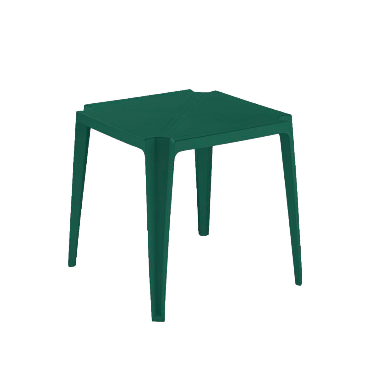 Mesa Plástica Empilhável Bar Verde 70x70x71 Cm Pisani Pisani