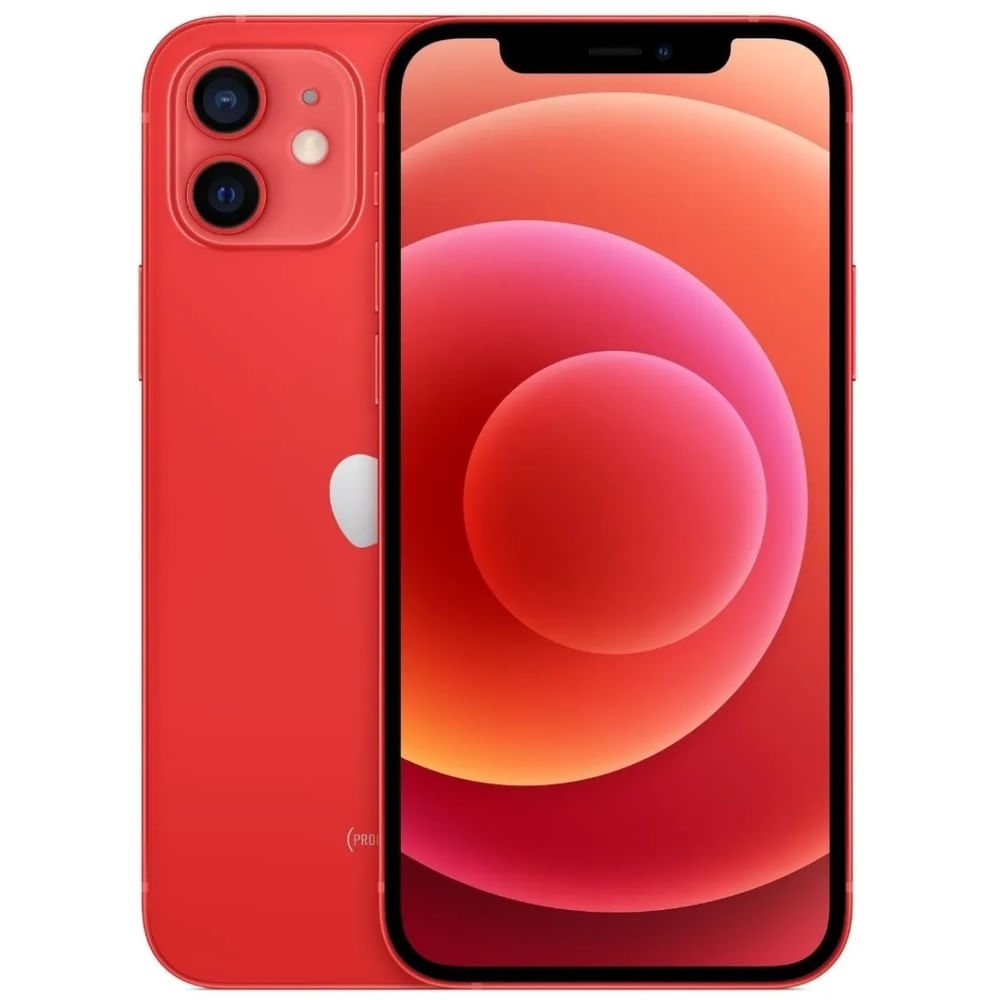 Usado: Iphone 12 64 Gb Vermelho - Bom