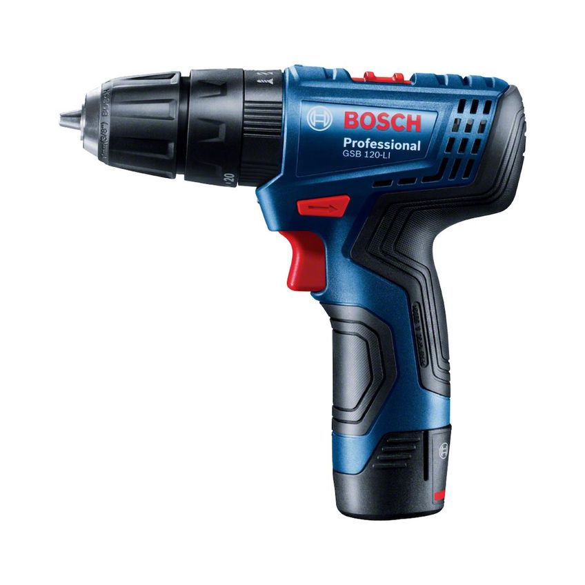 Parafusadeira Furadeira De Impacto À Bateria Bosch 12v Gsb 120-li 2 Baterias 2,0ah E Maleta - imagem 3