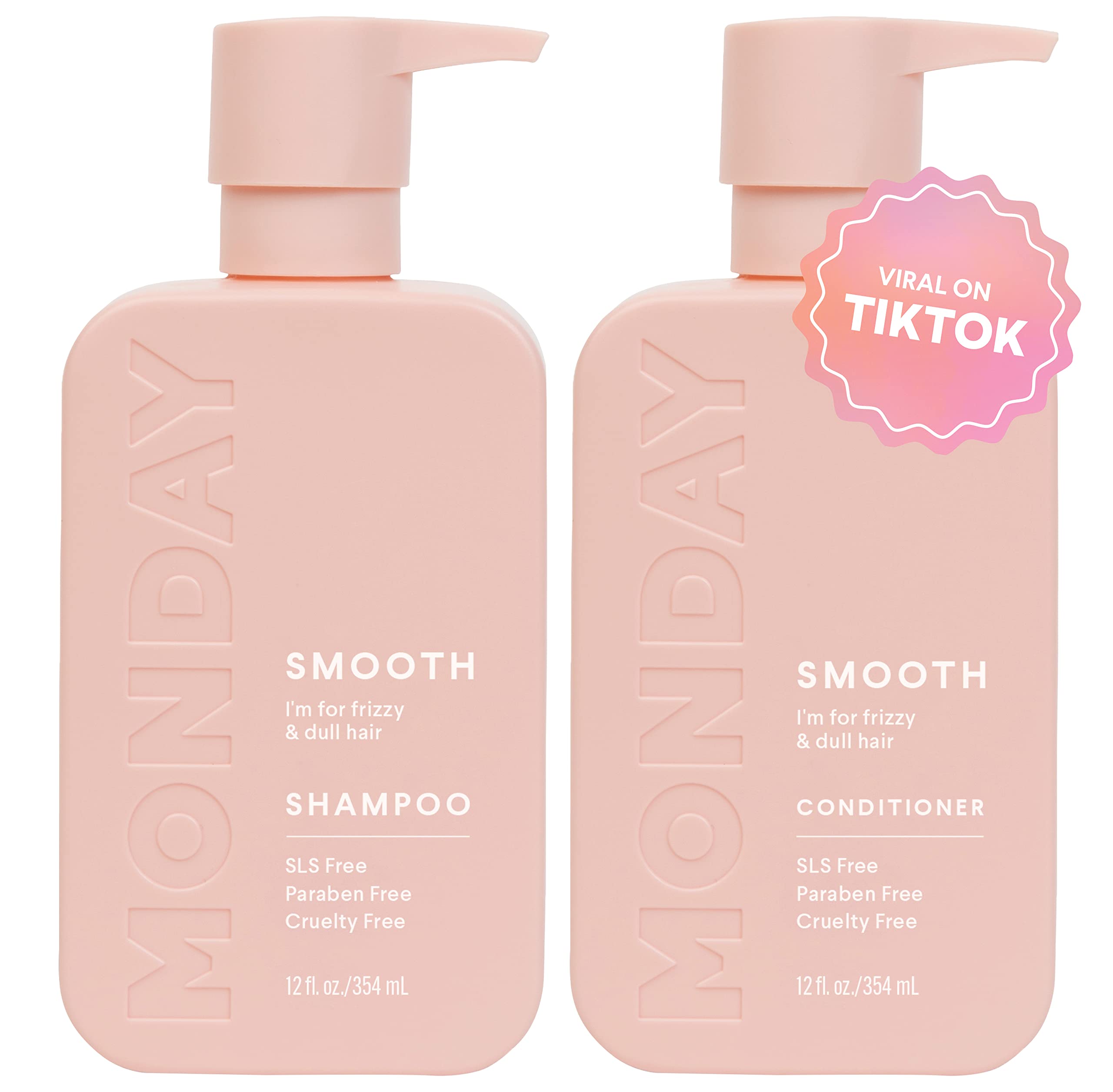 Conjunto De Shampoo E Condicionador Monday Haircare Smooth 355ml (pacote Com 2)