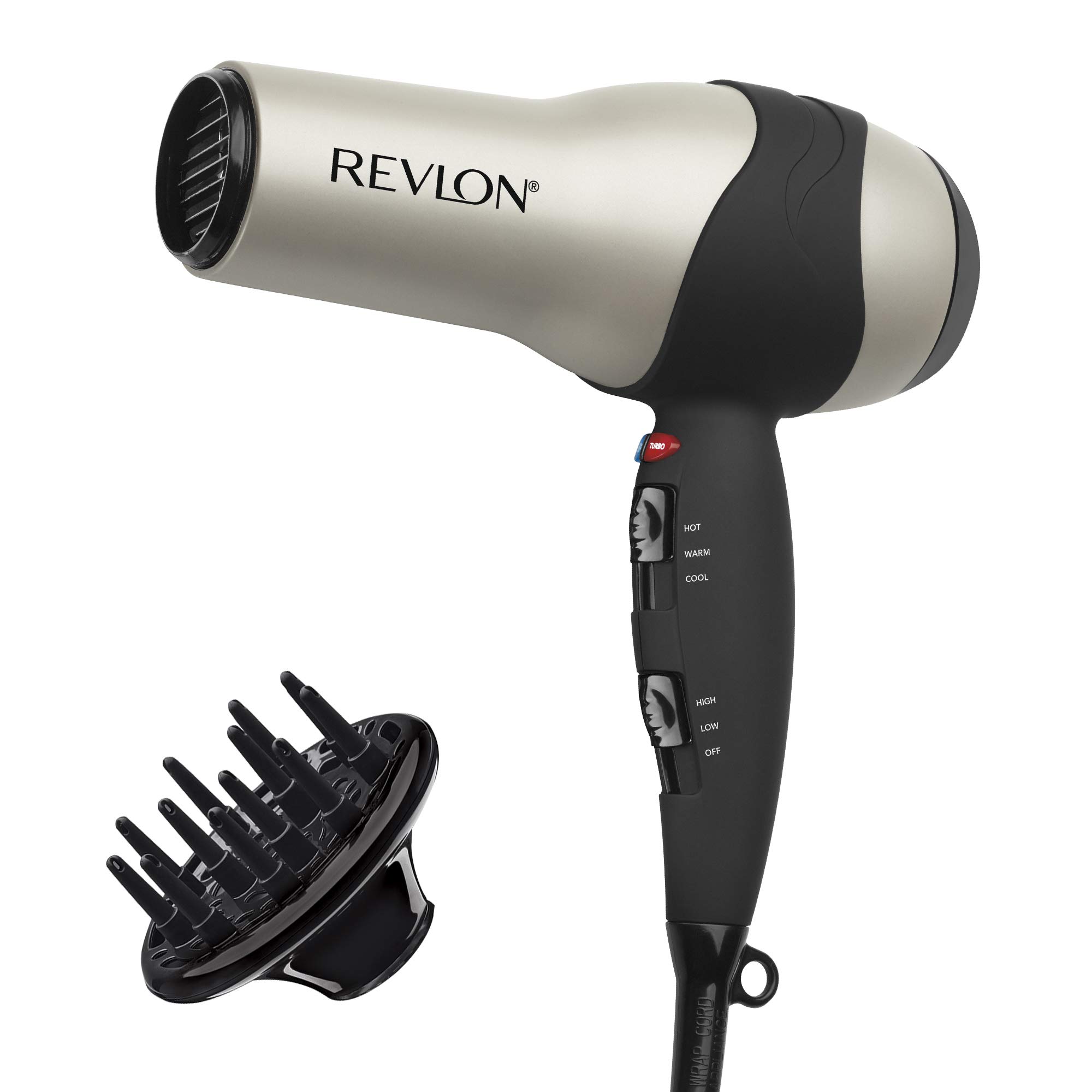 Secador De Cabelo Revlon Turbo 1875w Ionic Ceramic Coating Silver