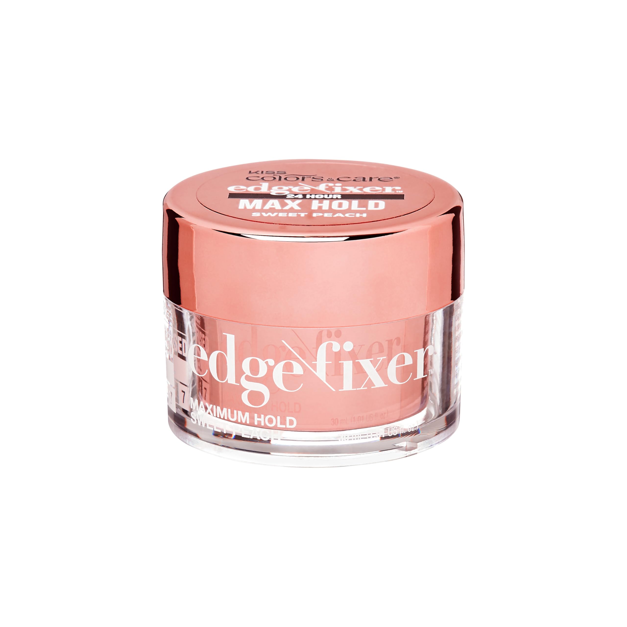 Gel Para El Cabello Kiss Colors &amp; Care Fijador De Bordes Máxima Fijación 30 Ml