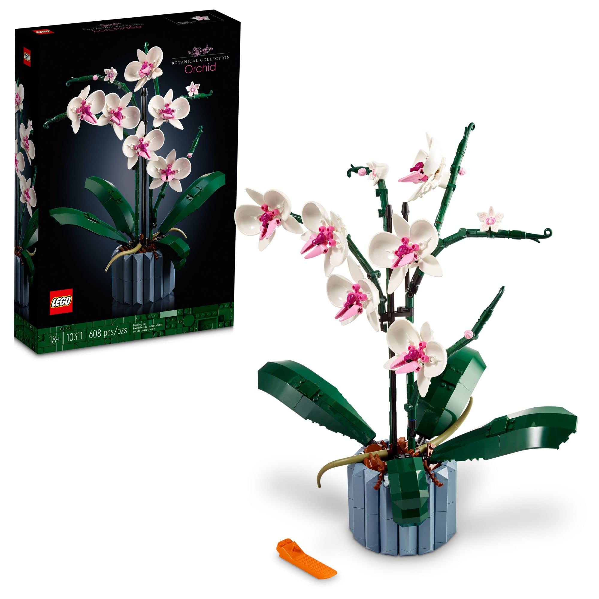 Conjunto De Construção Lego Icons Orchid Artificial Plant 10311