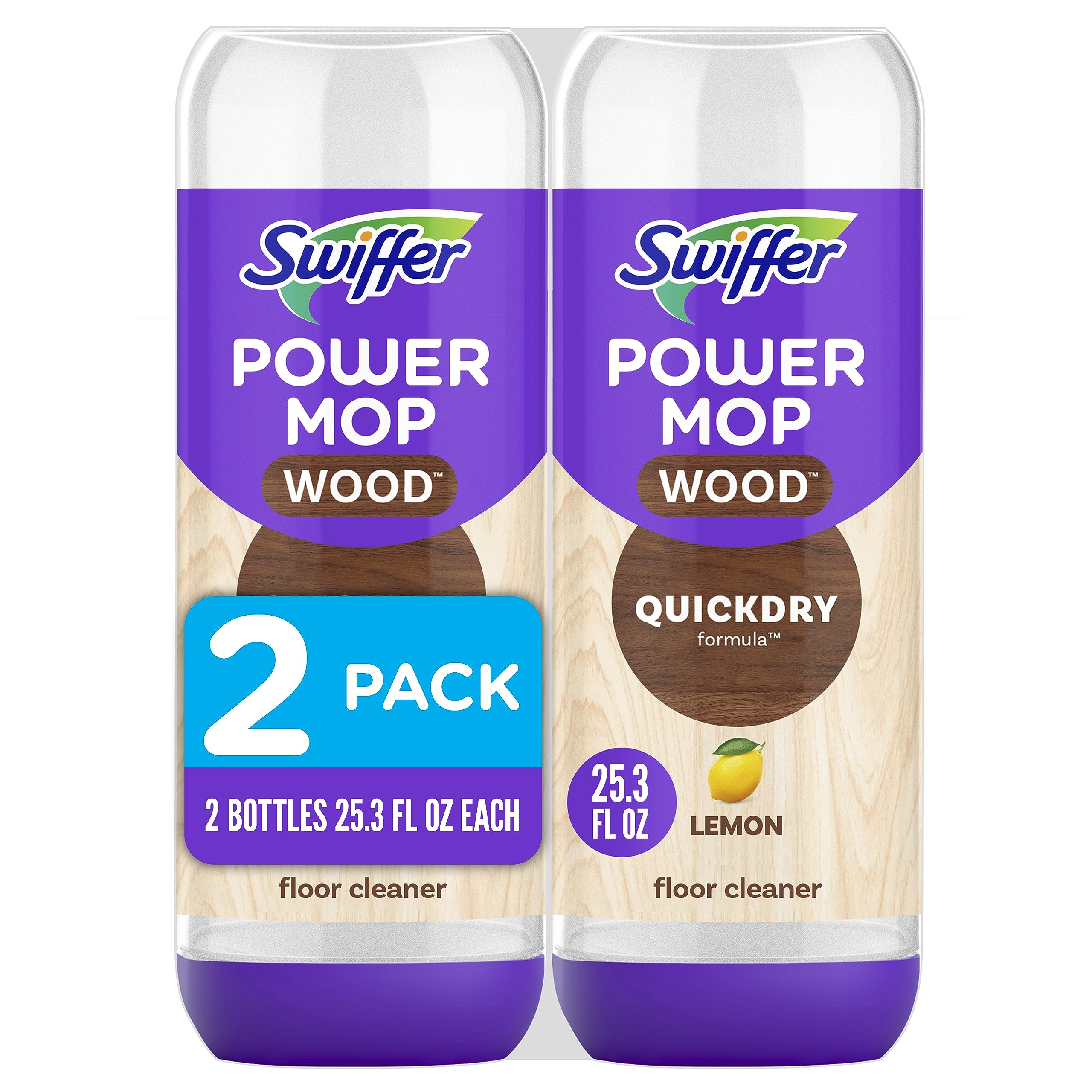 Solução De Recarga Swiffer Power Mop Wood Quickdry 1,5 L De Limão