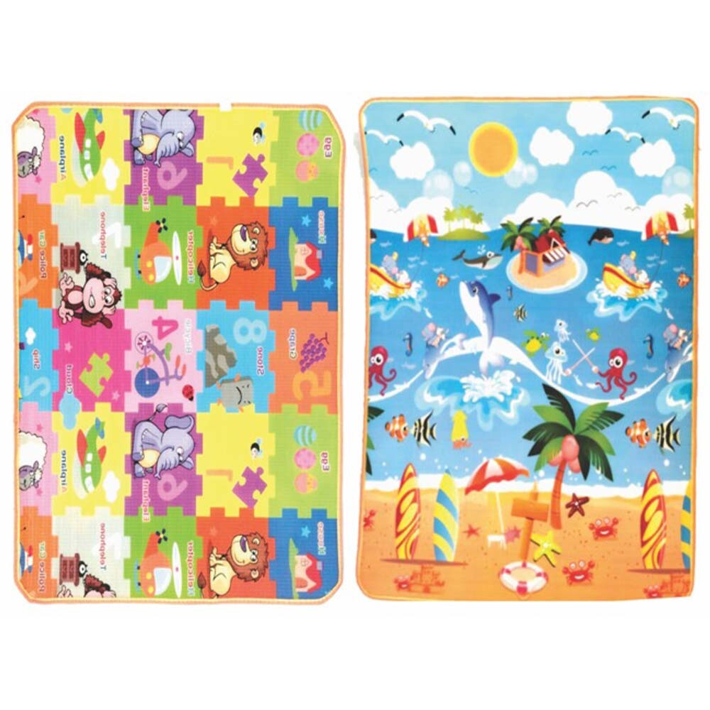 Tapete Para Atividades Oceano Quebra Cabeca 180x120 Cm R A Baby