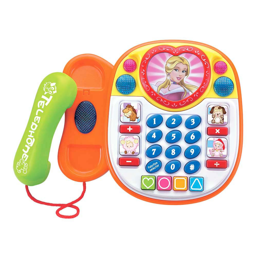 Telefone Divertido Luzes E Sons Colorido 24 Funcoes Dm Toys
