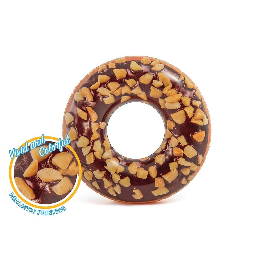 Boia Infantil Inflavel Redonda Rosquinha Donut Chocolate Intex - imagem 3