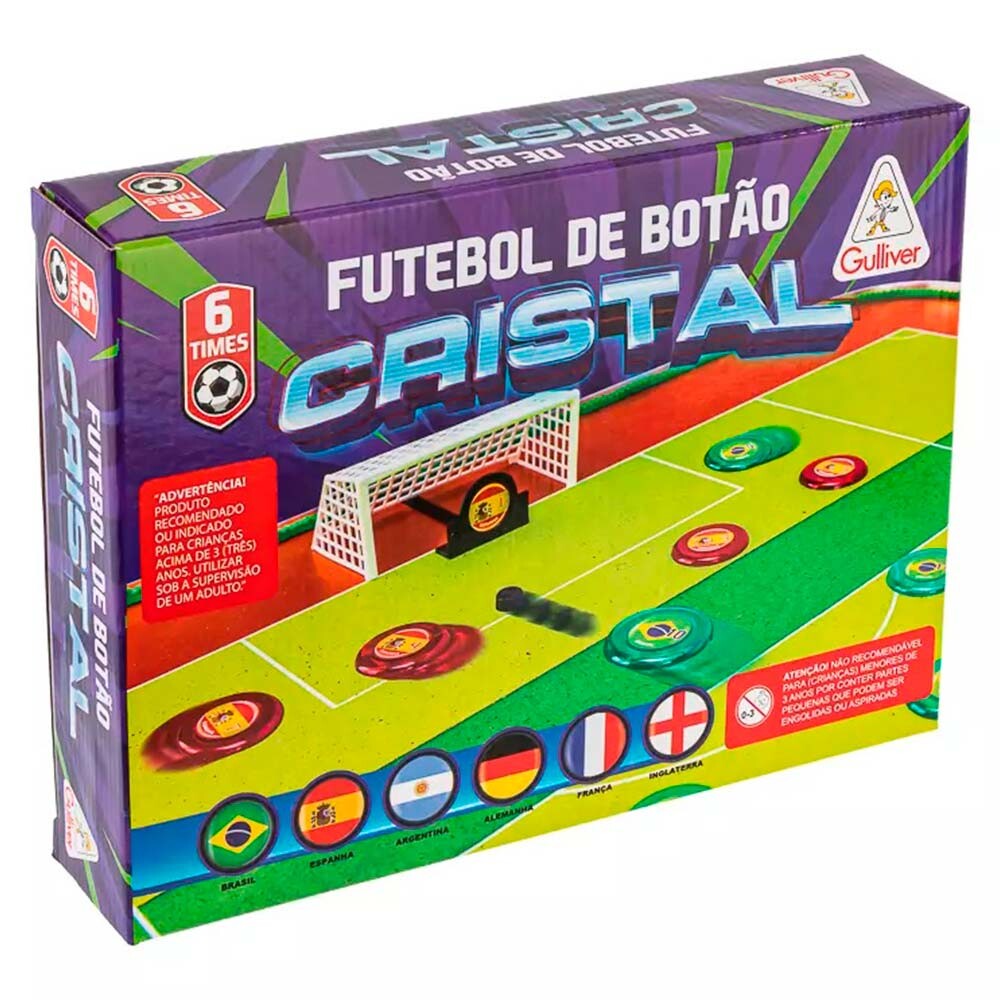 Jogo De Futebol De Botao Cristal 6 Times Gulliver