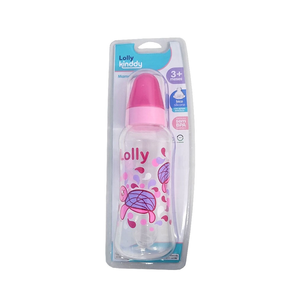 Mamadeira 250ml Oceano Rosa Lolly Nenny
