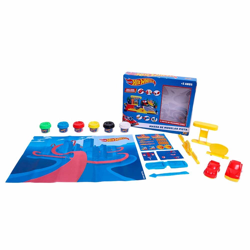 Massinha De Modelar Hot Wheels Pista Fun Divirta Se