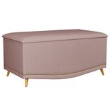 Calçadeira Baú 90cm Imperial J02 Suede Rosê - Mpozenato