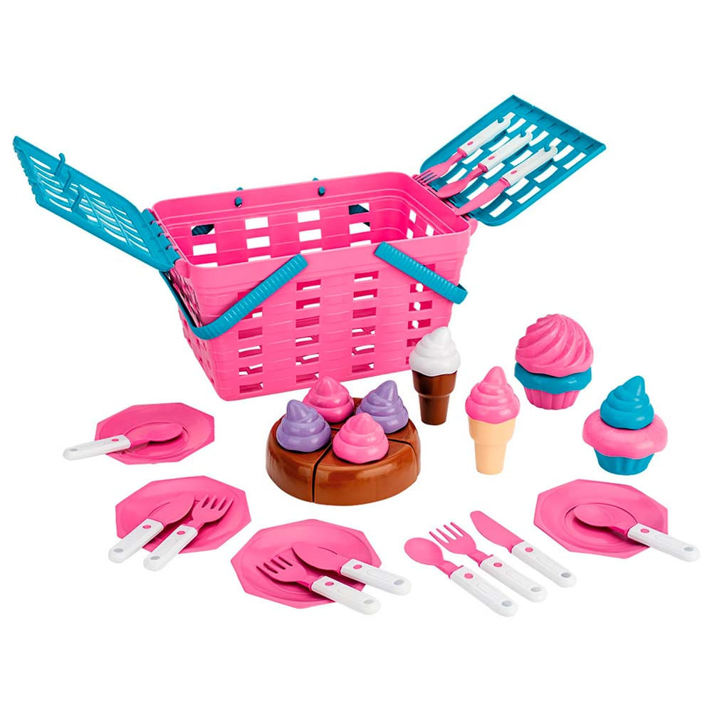 Kit Comidinha Infantil Cesta Pic Cake Magic Toys