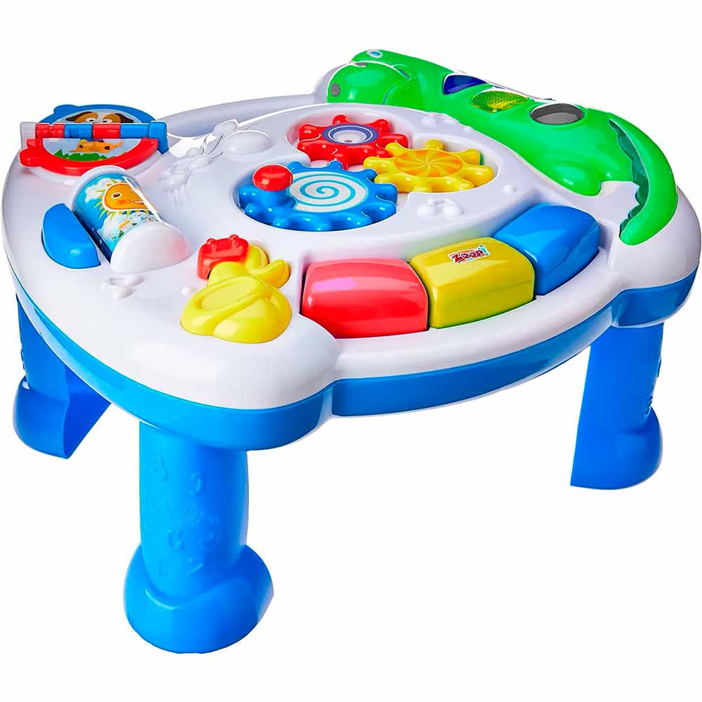 Mesinha De Atividades Didaticas Musical E Luzes Azul Zoop Toys