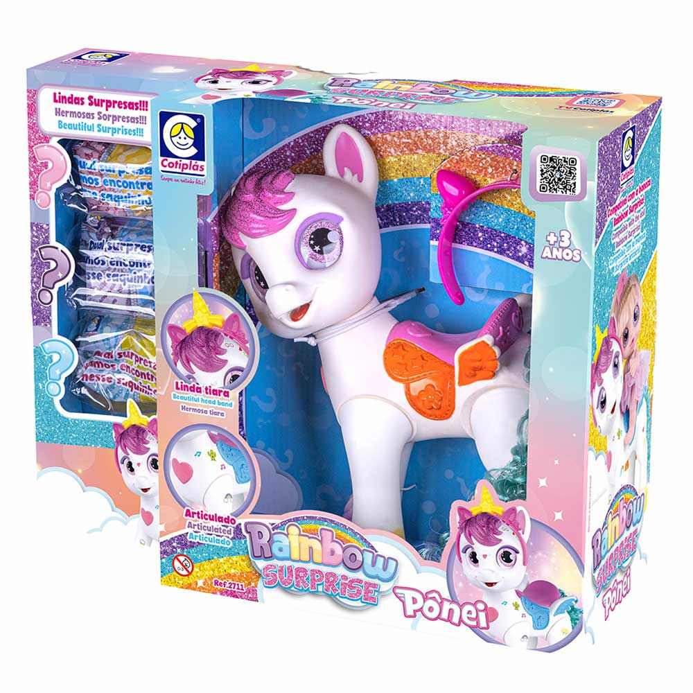 Figura De Vinil Rainbow Surprise Ponei Cotiplas