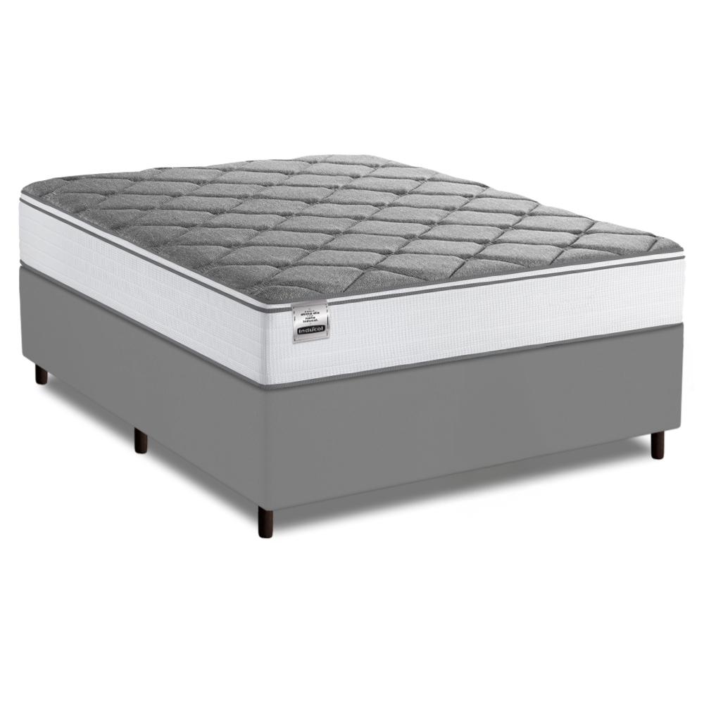 Cama Box Queen Real Max Force Softgel 158x198x65cm - Suporta Até 200 Kg Por Pessoa
