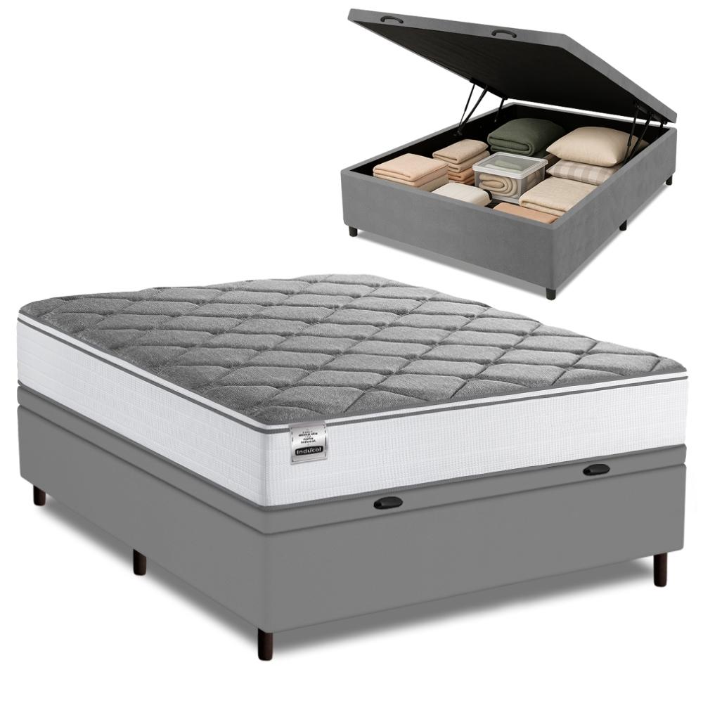 Cama Box Baú Casal Real Max Force Softgel 138x188x68cm